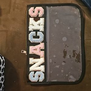 Chenille Letter Clear Bag